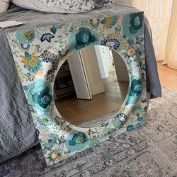 Upholstered mirror- Anthropologie