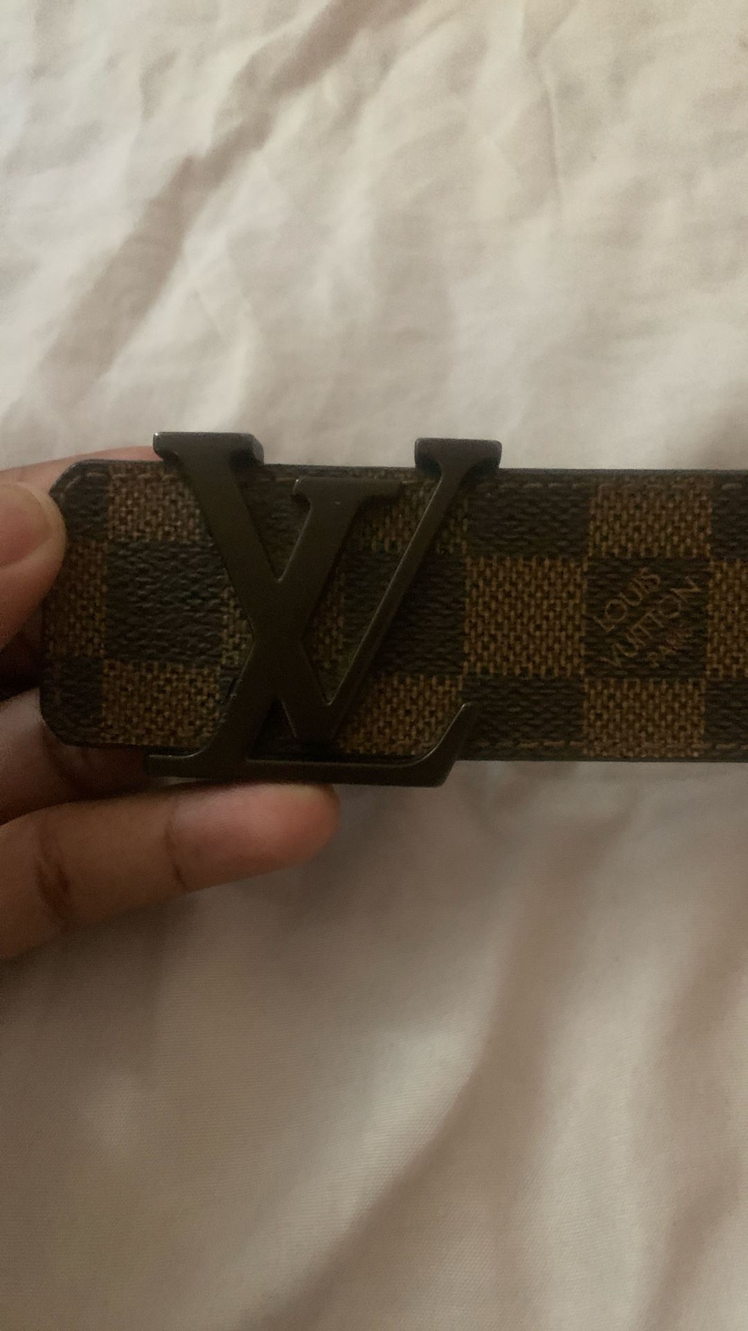 Louis Vuitton , brown leather belt