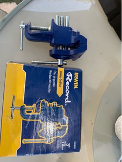 IRWIN Record 3” Clamp-On Bench Vise