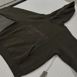 essentials off black hoodie size small