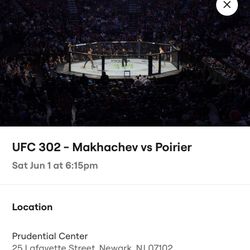 UFC 302 ….. Makhachev Vs Poirier Tickets 