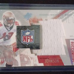 Keyshawn Johnson 169/268 Patch Jersey Winning Materials Rubber Tampa Bay Buccaneers 