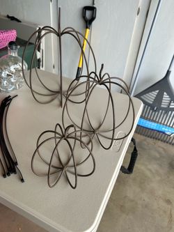 Set of 3 metal pumpkins