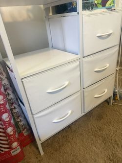 Furnulem 5 Drawer White Dressers 