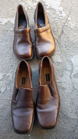 Josef Seibel Brown Leather Slip-On Loafers
