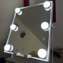 Mini Desktop Vanity Mirror w/ Bluetooth