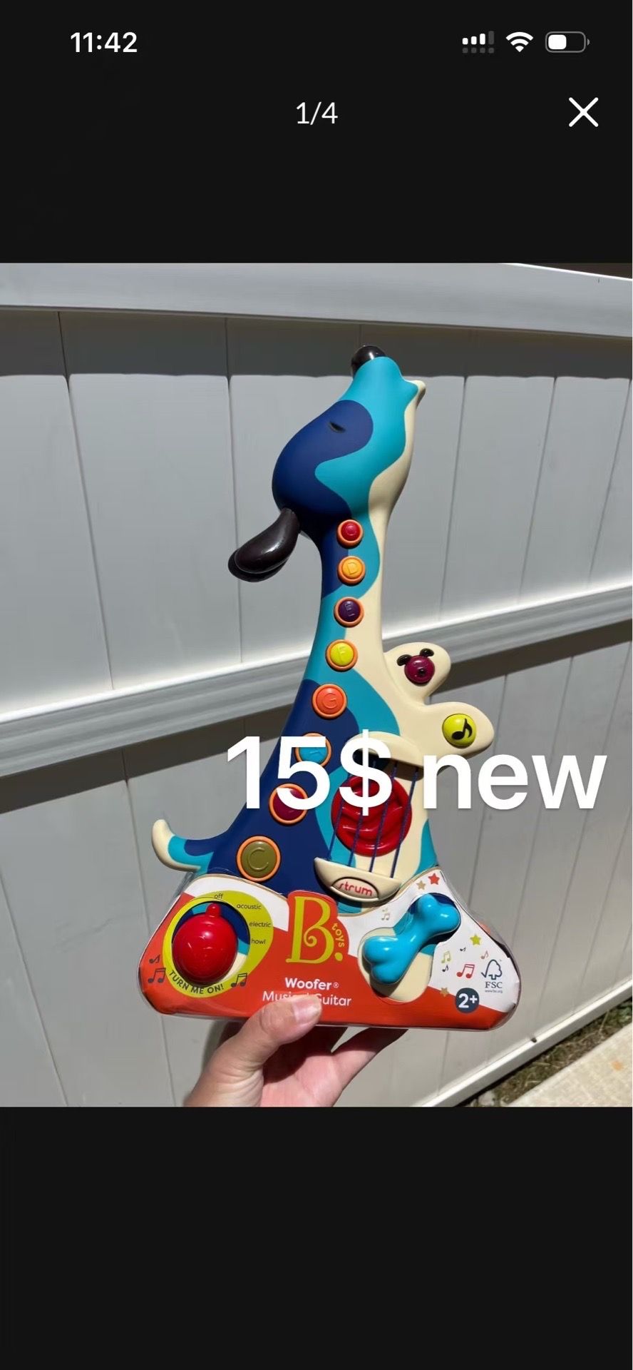 Dog Disney guitar kids Toy. New. 15$