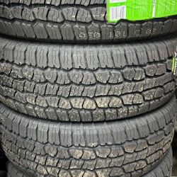 New tires 245/65/17 all terrain mount & balance recycling included $556 