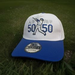 New Era Shohei Ohtani Los Angeles Dodgers 9FORTY Adjustable Blue White Cap