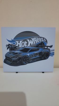 New 8" inch 3D Blue Ford Mustang Wall Art