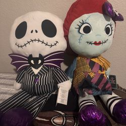 Jack and Sally Jumbo Plush set