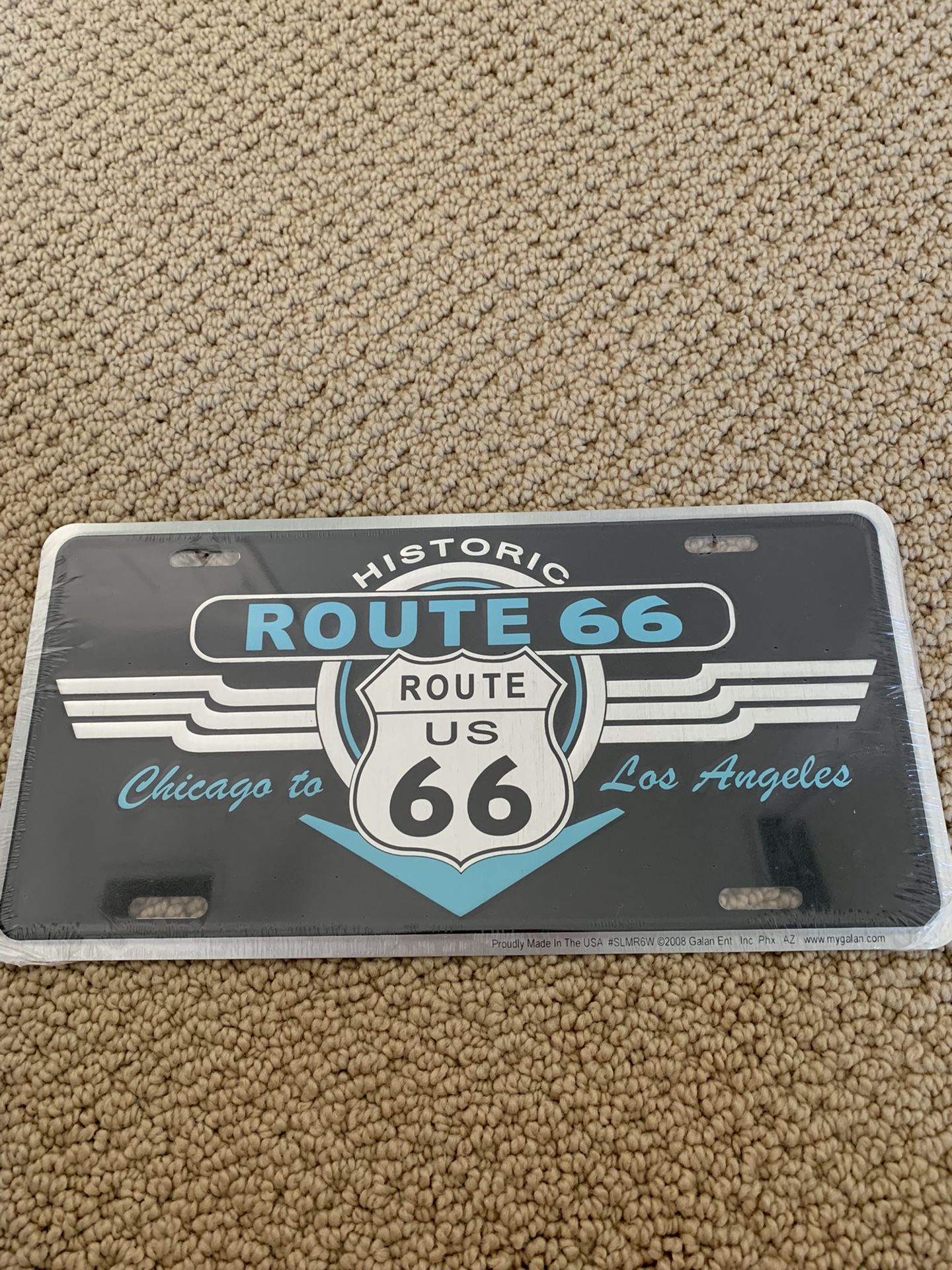 Route 66 decor plate 