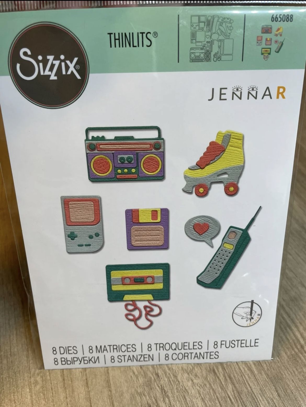 Sizzix 665088 Retro Throwback Thinlits Die Set