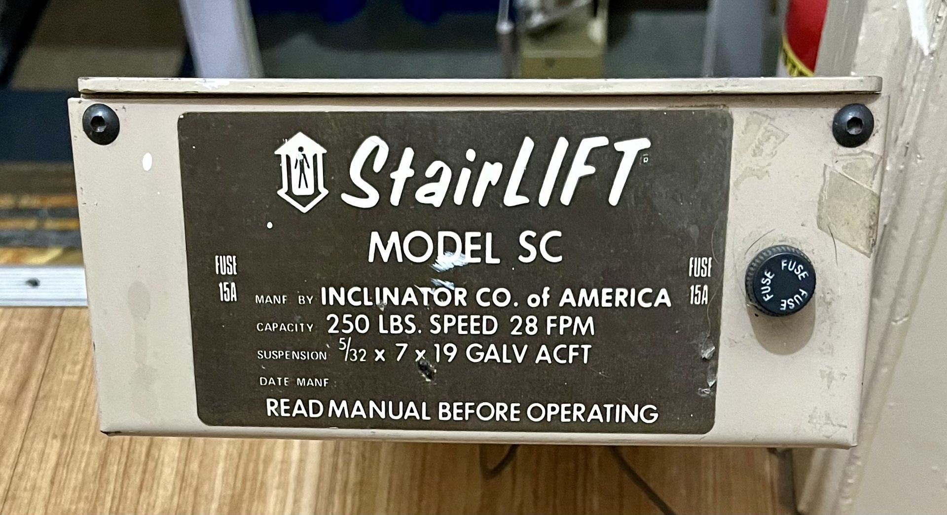 Handicap Inclinator Brand Stair/Chair Lift