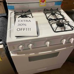 HOTPOINT RGBS330DRWW 30-in 4 Burners 4.8-cu ft Freestanding Range Stove J3O