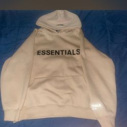 Fear of God Essentials Cream hoodie Size S