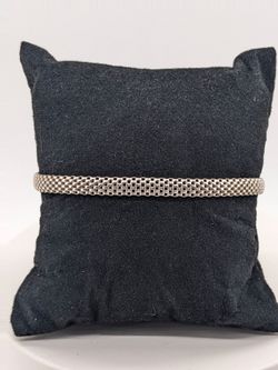 LIRM Italy 925 Sterling Silver Mesh Bracelet 7" 3.922g