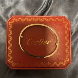 Cartier Love Screwdriver Bracelet In Silver Size 17 