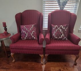Red Antique Chairs