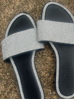 Rhinestone Slide Sandals