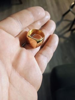 Pinky ring gold plated