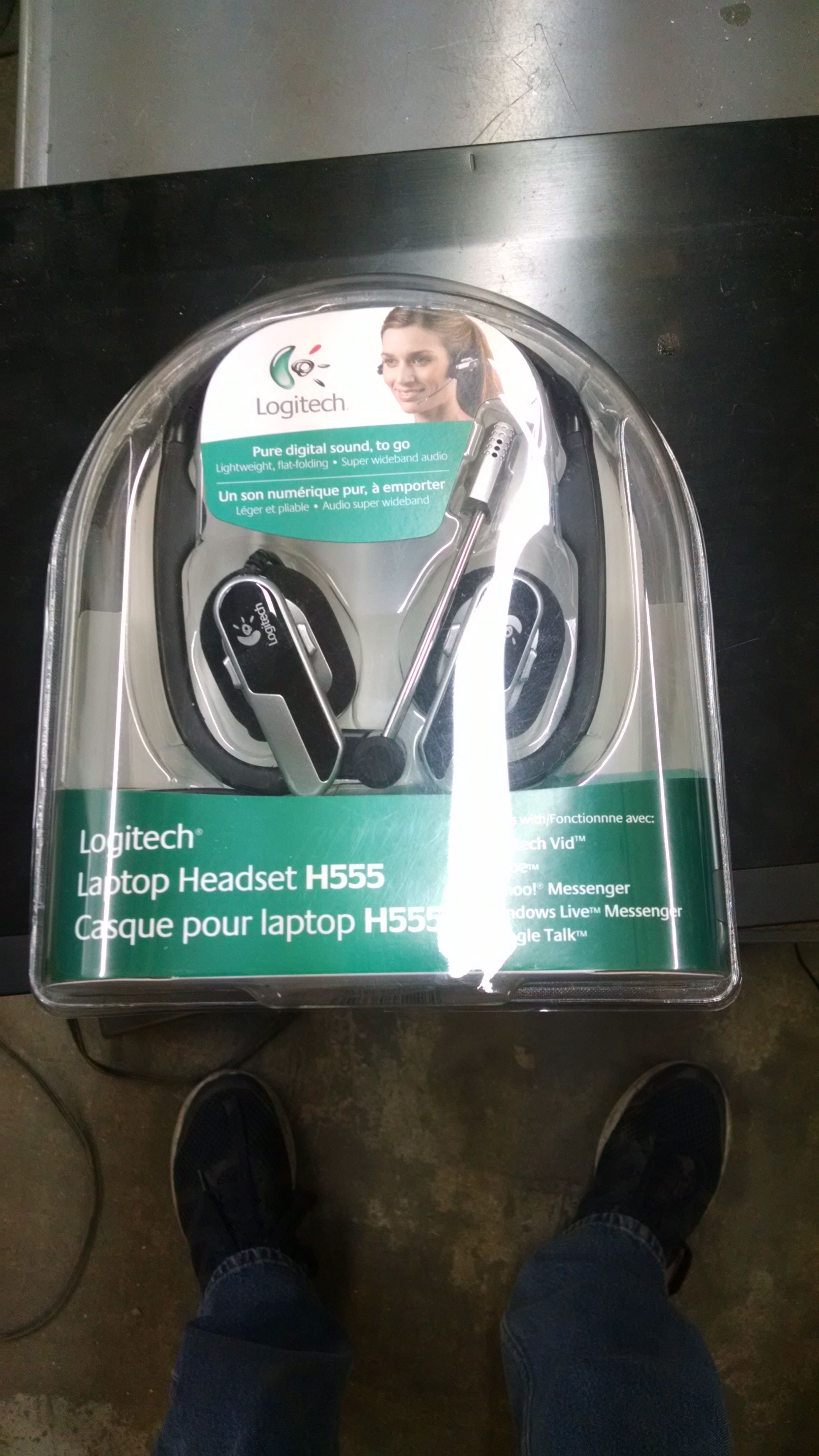 Logitech laptop headset h555