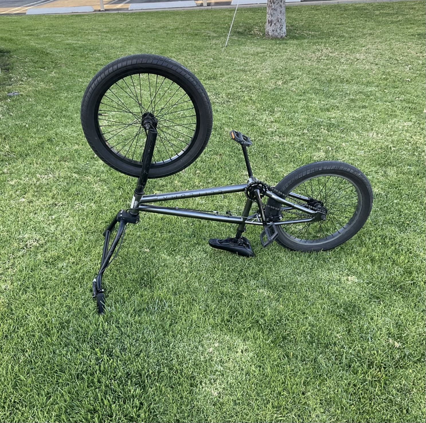 Elite grey BMX Bike 