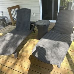 Chase Lounge Chairs And Cooler Table 