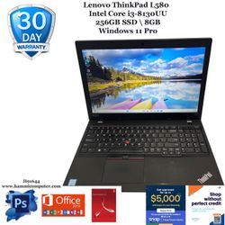 Lenovo ThinkPad L580, Intel Core i3, 8GB, 256GB. "H91644"