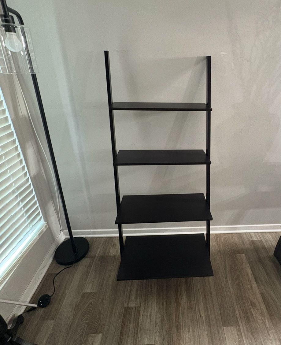 Black Wood Decorative Ladder Table