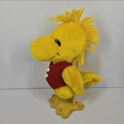 Vintage 1972 Peanuts Woodstock Bird Plush 10" Feature Syndicate Charlie Brown