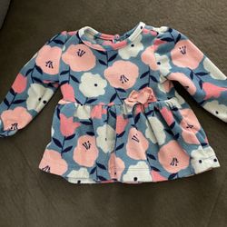 Baby Girl Fleece Shirt, Size 6-9 Months 