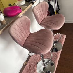 Velvet Adjustable Barstool 