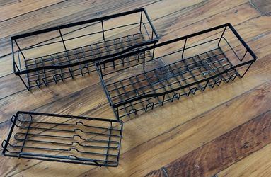 Bathroom metal shelf’s cabinet area organize