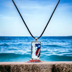 Puerto Rican Flag Pendant 