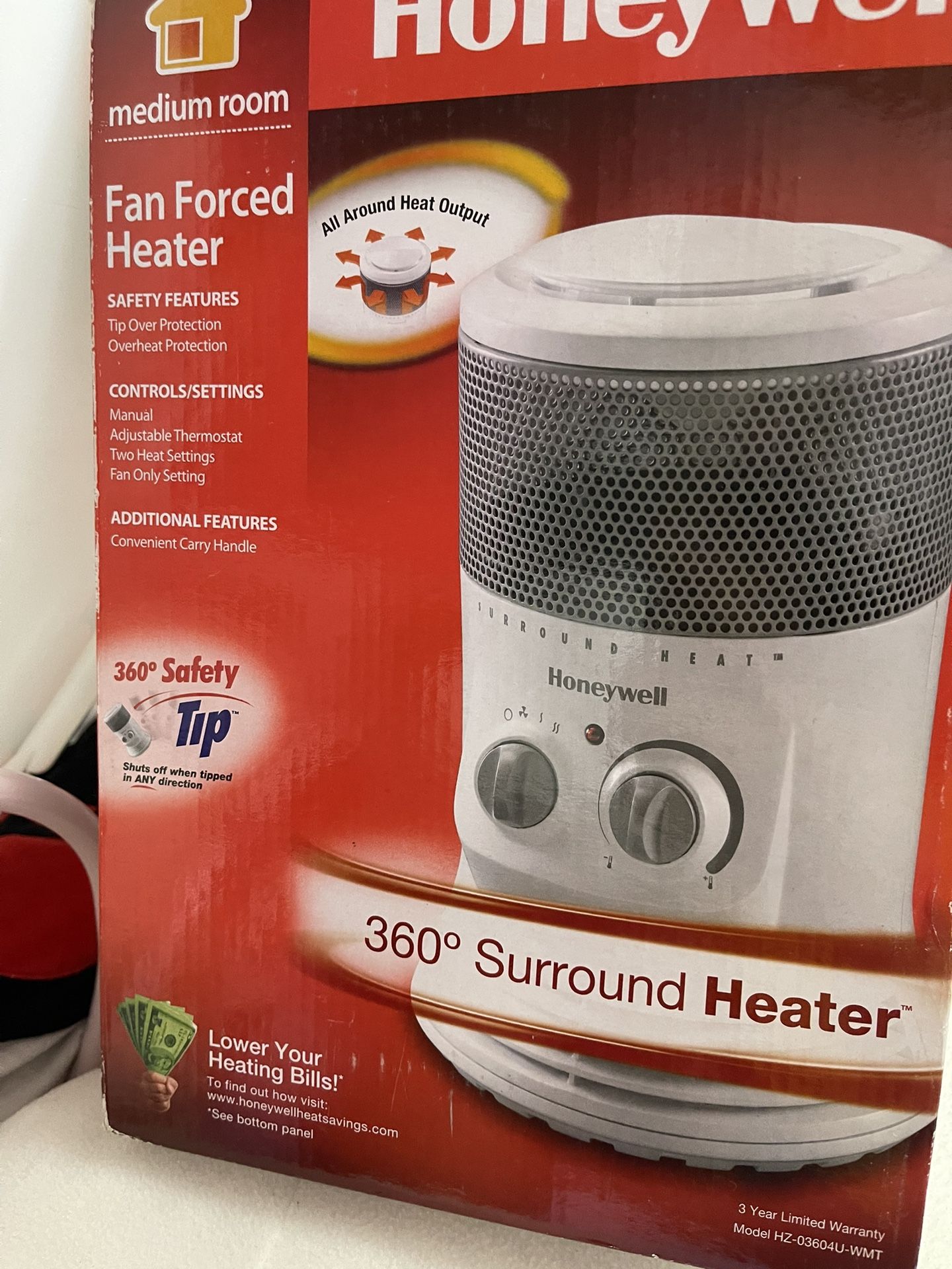 Honeywell 360 Surround Fan Forced Heater