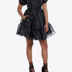 Thorn and Fable Black Babydoll Dress 