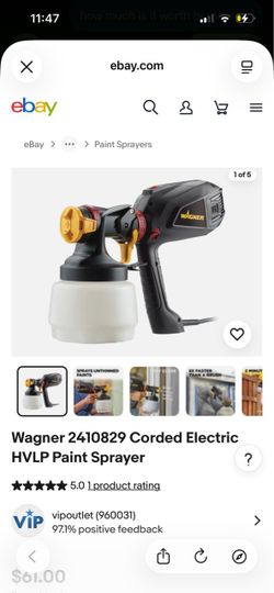 Wagner FLEXiO Paint Sprayer System w/ Hose & Attachments
