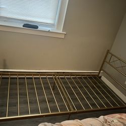 Two Twin Mattresses And Bed Frame Available 