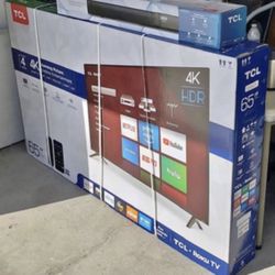 HD41 65” TCL Roku Smart 4k Uhd TV 