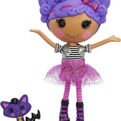 Lalaloopsy Doll- Storm E. Sky and Cool Cat, 13" Rocker Musician Doll with Purple Hair, Pink/Black Outfit 

