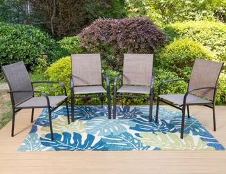 (Set of 4) Patio Dining Chairs in box