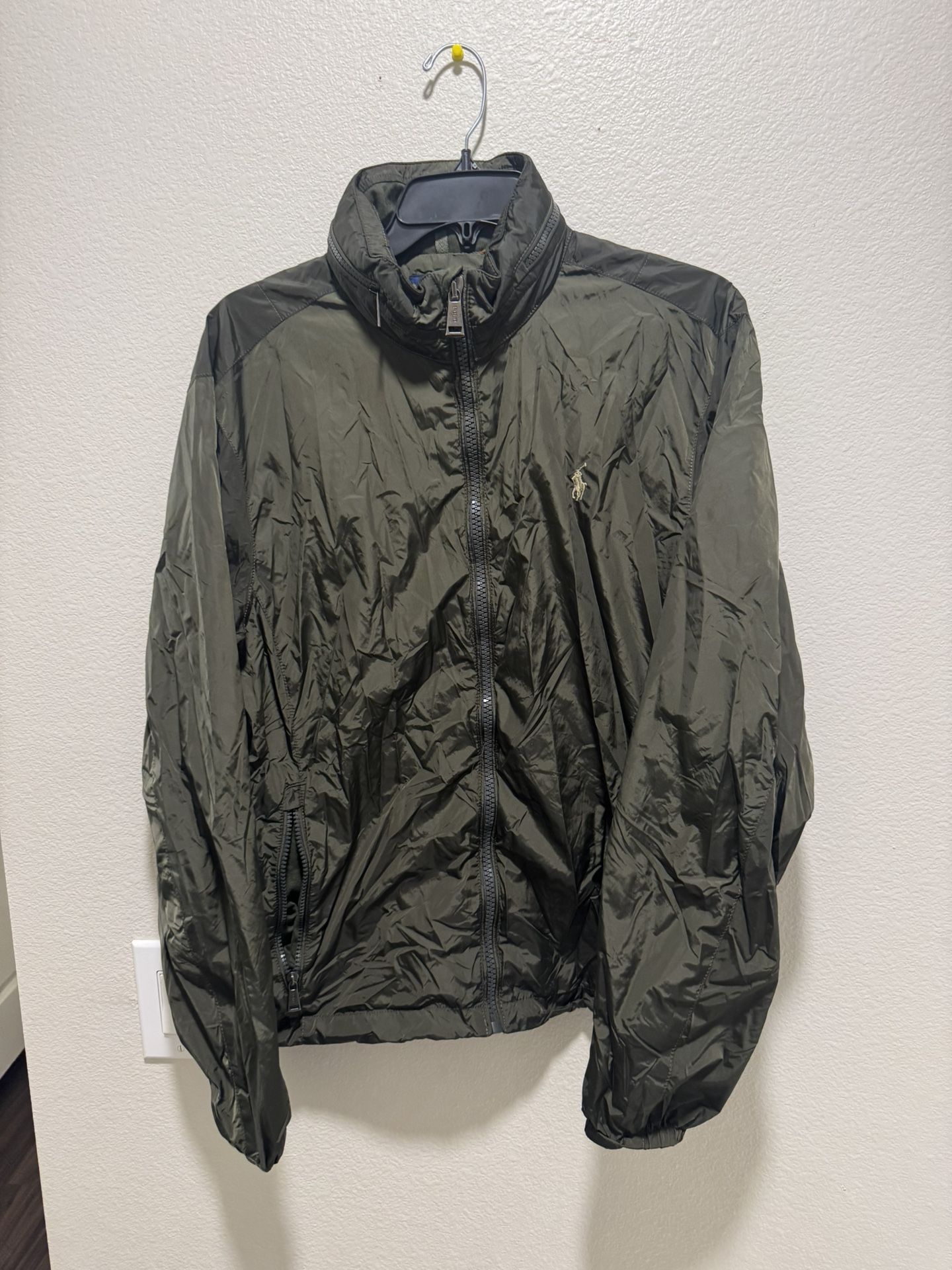 Men Ralph Lauren Polo Windbreaker Zip Up With Detachable Hood