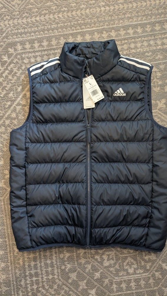 Adidas Down Vest - mens large