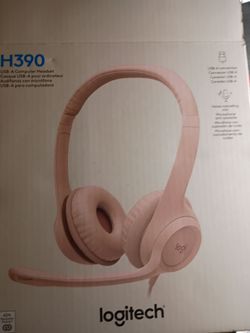 Logitech H390 USB Computer Headset Pink