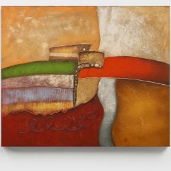 🎨 RARE TEXTURED MASTERPIECE – Bold Abstract Canvas | One-of-a-Kind Find 💎