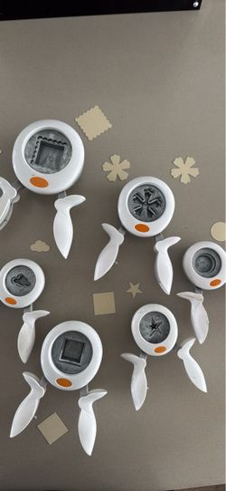 Set of 7 Fiskars punches - Squeeze Punch for paper crafts- scrapbooking and crafting supplies