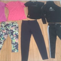 Lot Of Women's Size Medium Clothing Athletic Workout Bundle