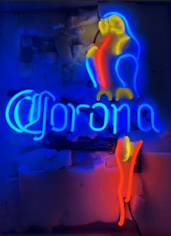 20"x16" Corona Extra Parrot Beer Neon Sign Light Lamp Real Glass Neon Sign RT181