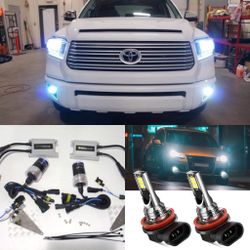 Hid Conversion Lights - Led Headlight Bulbs - Replacement Kit For Any Truck Suv Car Hyrbid - H11 H13 9007 H4 H1 H7 H9 Toyota Tundra Tacoma Camry Honda